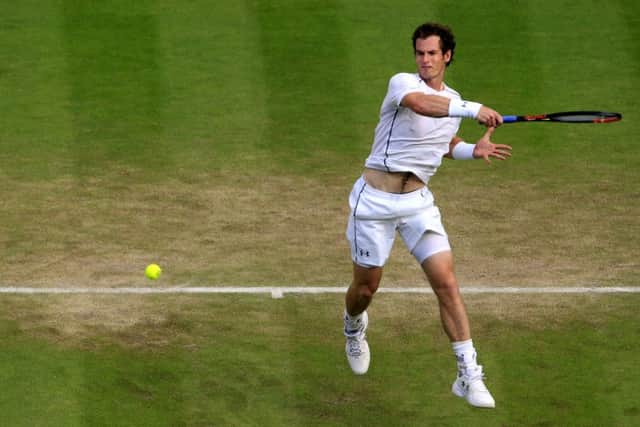 Andy Murray in action against Andreas Seppi. Picture: PA