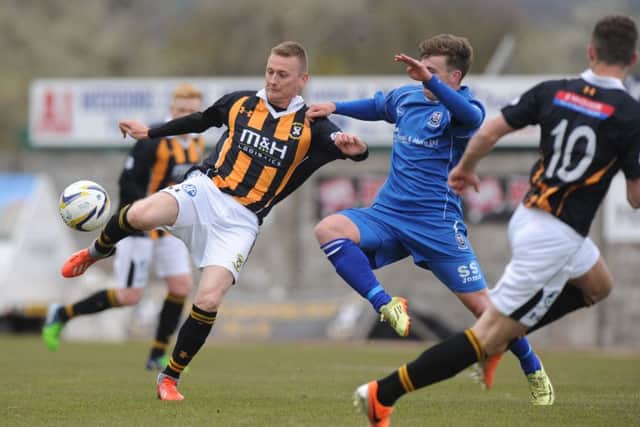 Derek Riordan in action for East Fife against Elgin in May 2015. Picture: George McLuskie