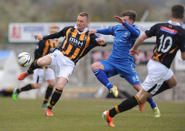 Derek Riordan in action for East Fife against Elgin in May 2015. Picture: George McLuskie