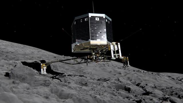 The Philae lander is not equipped to detect life directly but indicates organism on the comet. Picture: Getty