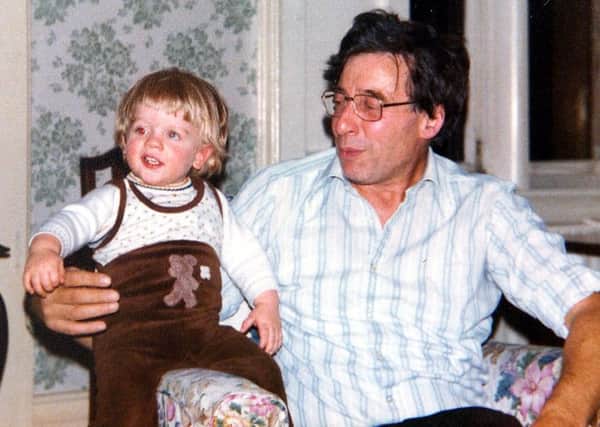 Scotlands first IVF baby Alastair MacDonald with Dr Bob Edwards in 1981. Picture: Contributed