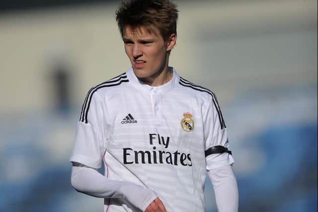 Martin Odegaard in action for Real Madrid Castilla. Picture: Getty