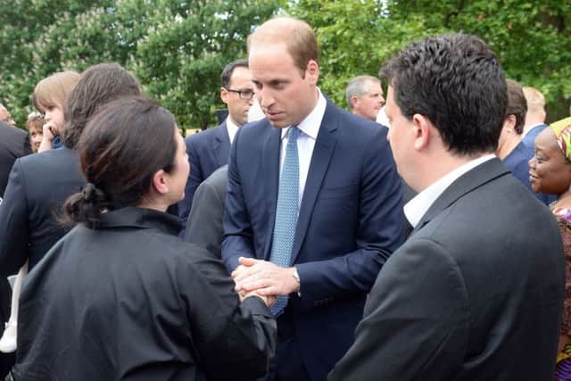 The Duke of Cambridge met survivors at a memorial event in Hyde Park. Picture: PA