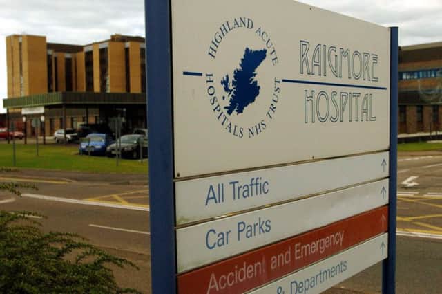 Raigmore Hospital in Inverness. The 51-year-old choked to death on his meal. Picture: PA
