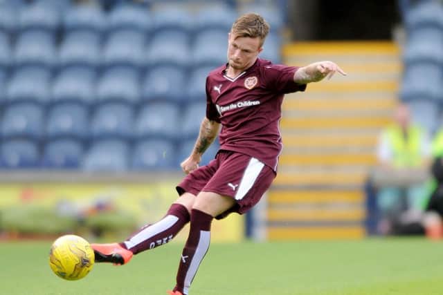 Gary Oliver opened the scoring with a deflected goal in Kirkcaldy. Picture: Jane Barlow