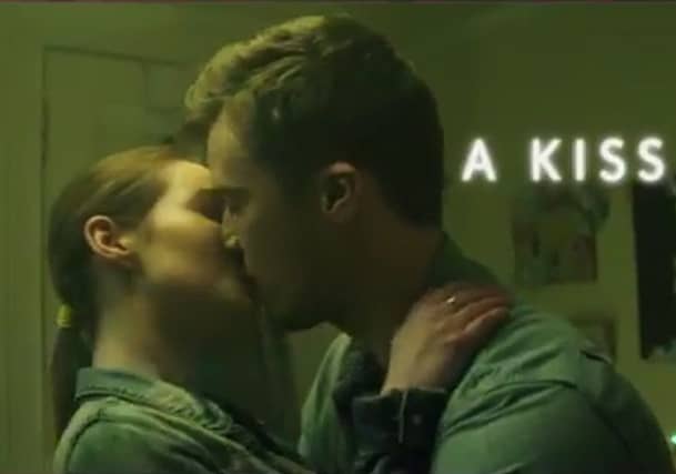 "A kiss isn't a green light to do what you want," states the advert. Picture: Police Scotland
