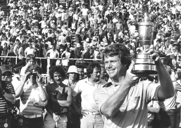 On this day in 1977 Tom Watson won the Open at Turnberry, following the "Duel in the Sun" with Jack Nicklaus. Picture: TSPL