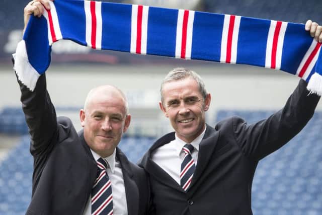 New Rangers management team of Mark Warburton and David Weir. Picture: PA