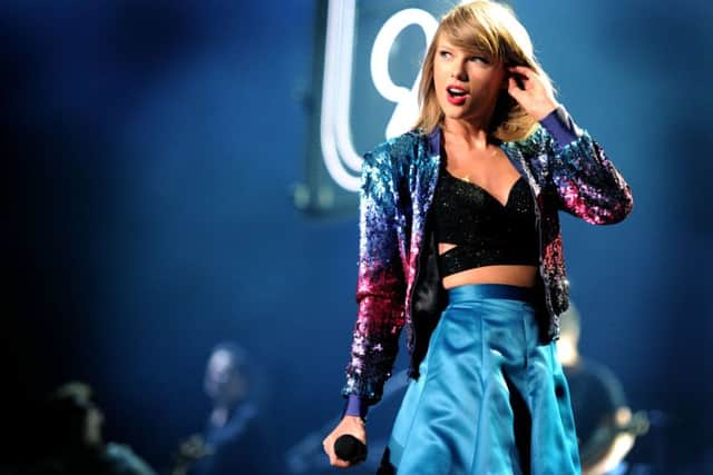 Taylor Swift performing at the SSE Hydro. Picture: Lisa Ferguson