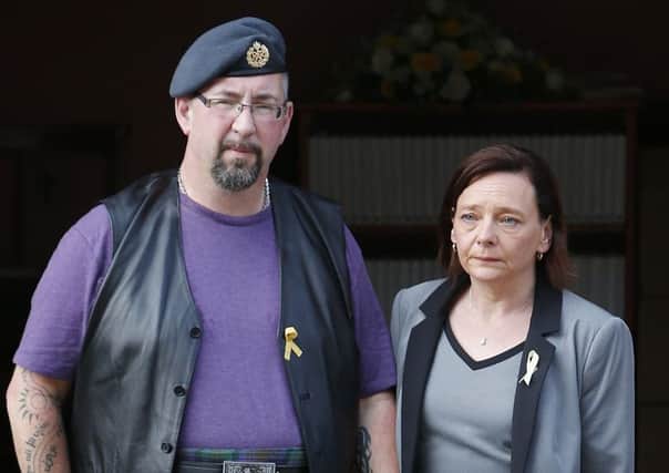 Mike Haines, left, with Barbara Henning. Picture: PA