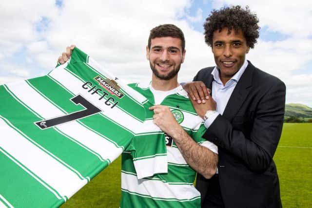 Nadir Ciftcis transfer from Dundee United was handled by his agent Pierre van Hooijdonk. Picture: SNS