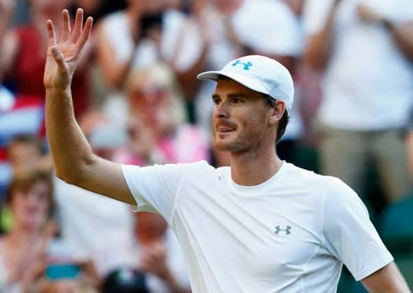 Jamie Murray celebrates victory playing with partnerJohn Peers of Australia. Picture: Getty