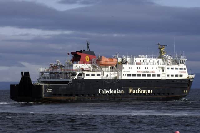 The MV Clansman, which plies the route between Brodick and Ardrossan. Picture: Donald MacLeod