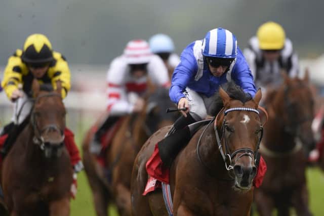 Muthmir, right, can usurp the two more talkedabout horses in the Darley July Cup at Newmarket. Picture: Getty Images
