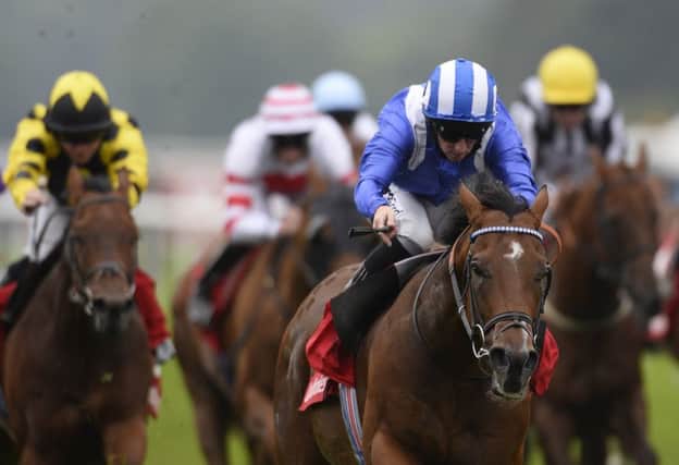 Muthmir, right, can usurp the two more talkedabout horses in the Darley July Cup at Newmarket. Picture: Getty Images