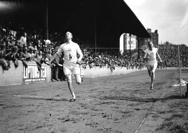 On this day in 1924, Scottish athlete Eric Liddell won the Olympic 400 metres sprint in Paris. Picture: Getty Images