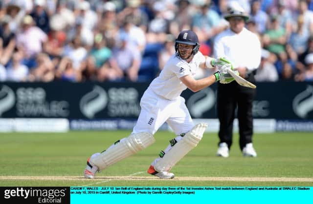 Ian Bells attacking 60 helped England into what looks like a winning position in the first Test. Picture: Getty