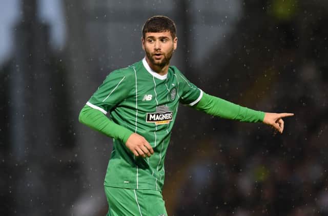 Nadir Ciftci makes his debut for Celtic against Real Sociedad at St Mirren Park. Picture: SNS Group