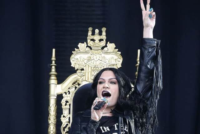 Jessie J on her throne. Picture: TSPL
