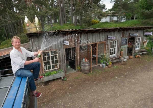 Estate owner Walter Micklethwait celebrates his win. Picture: Hemedia