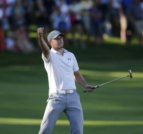 Jordan Spieth celebrates a birdie at the John Deere Classic, but would he have been better advised to play in Gullane? Picture: AP