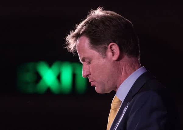 Nick Clegg said that his election humiliation was sown in Scotland and elsewhere in the UK. Picture: Getty