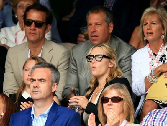 Actors Kate Winslet (centre right) and Clive Owen (back) were among the celebrity guests. Picture: PA