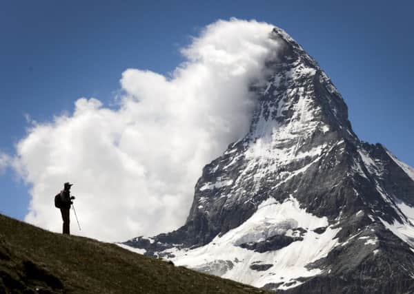The Matterhorn: a 14,690ft monument to both mans folly and courage that has yet, after 150 years, to give up the body of Scottish aristocrat Lord Francis Douglas. Picture: AFP/Getty