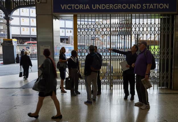 Emergency services have been called to the Tube station, following reports of a person on the track. Picture: Getty