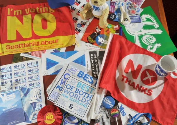 A disabled woman has been accused of attacking a Yes rally during last year's independence referendum campaign. Picture: TSPL
