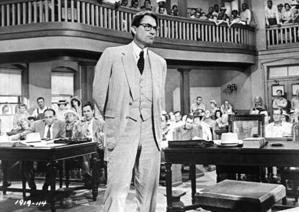 Gregory Peck played attorney Atticus Finch in the film adaptation of To Kill A Mockingbird. Picture: AP