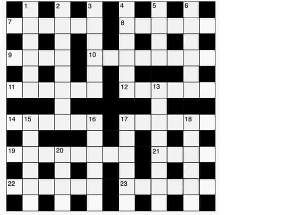 Compact crossword 14/07/2015