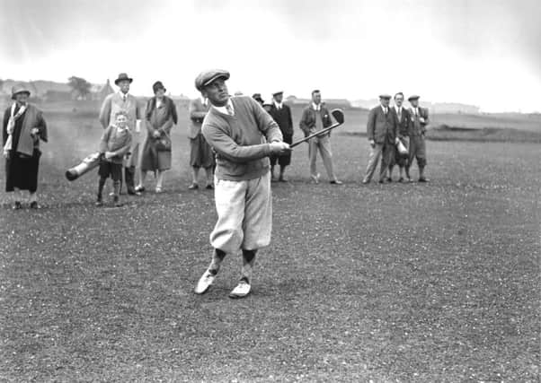 American golfer Bobby Jones scored at total of 285 at St Andrews to win the Open Championship on this day in 1927. Picture: Getty