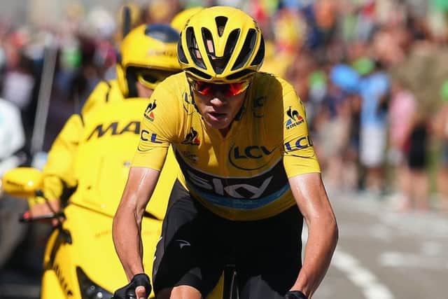 Chris Froome climbs to victory during a dominant display on stage ten of the Tour de France. Picture: Getty