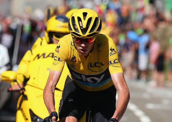 Chris Froome climbs to victory during a dominant display on stage ten of the Tour de France. Picture: Getty