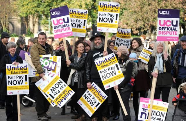 Public service trade unions, such as Unison, could only take strike action  if endorsed by 40% of those entitled to vote. Picture: Jane Barlow