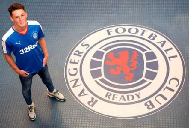 Jordan Thompson has said it will be a 'dream come true' to run out at Ibrox for Rangers. Picture: rangers.co.uk