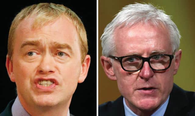Lamb and Farron are vying for the party's top post. Picture: PA