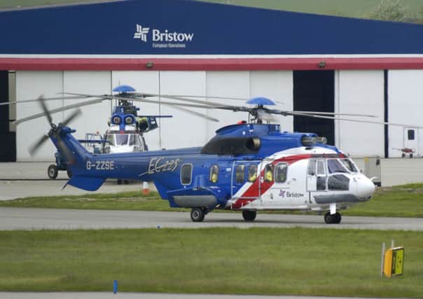 Bristow flies offshore workers between platforms and the mainland. Picture: TSPL