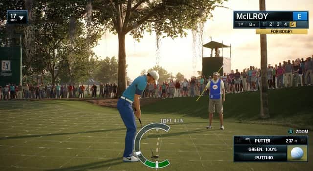 The first PGA Tour game with Rory McIlroy as its cover star is an underwhelming experience. Picture: Contributed