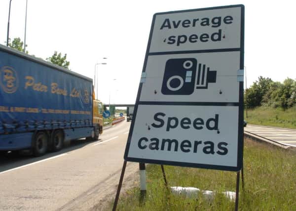 Average speed cameras will be in force for two years while motorways around Glasgow are upgraded. Picture: TSPL