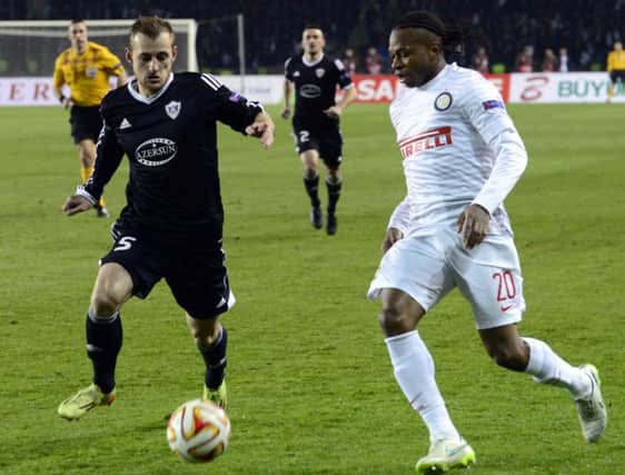 Like Celtic, Qarabag squared off against Inter in last season's Europa League. Picture: AFP/Getty