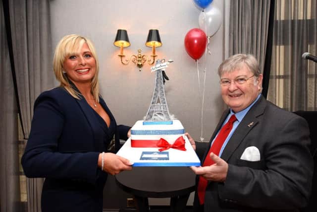 Nicola and Maurice Taylor at La Bonne Auberges 40th anniversary party