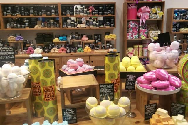 Lush Cosmetics in Glasgow. Picture: Laura Pearson-Smith