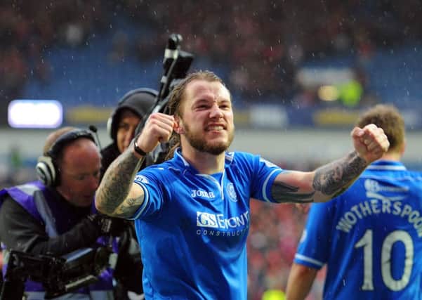 Stevie May during his days at St Johnstone. Picture: Robert Perry