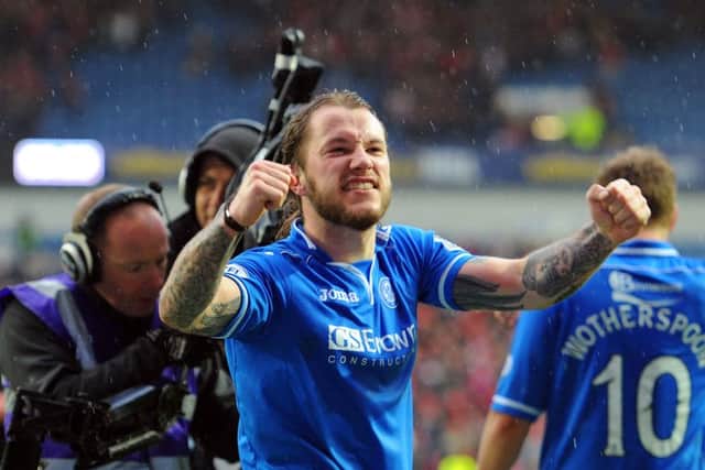 Stevie May during his days at St Johnstone. Picture: Robert Perry