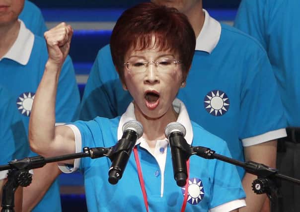Hung Hsiu-chu is the Nationalist Party candidate in the January presidential election. Picture: AP