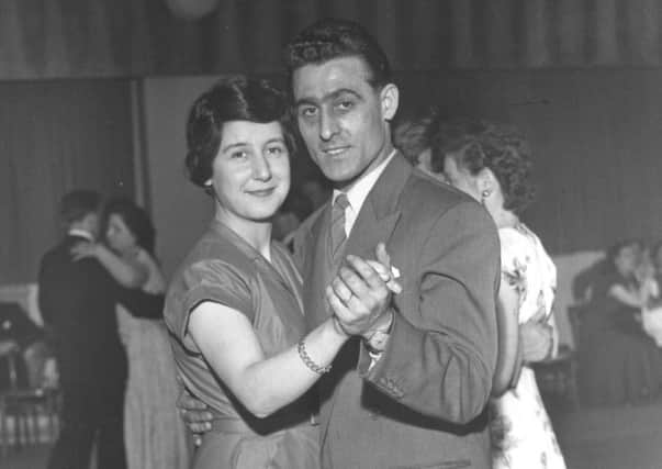 Olivia Contini dancing with her husband Carlo  the couple met in Edinburgh and got married in 1952