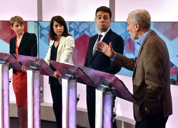 Labour leadership contenders (from left) Yvette Cooper, Liz Kendall, Andy Burnham and Jeremy Corbyn. Picture: PA