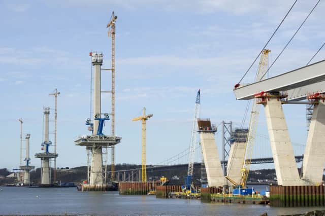 The new Queensferry Crossing over the Firth of Forth. Picture: Ian Rutherford